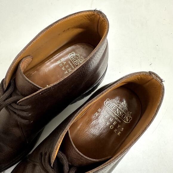 EXCELLENT Grenson x Barney\'s New York Brown Leather Chukka Boot Men\'s US 10